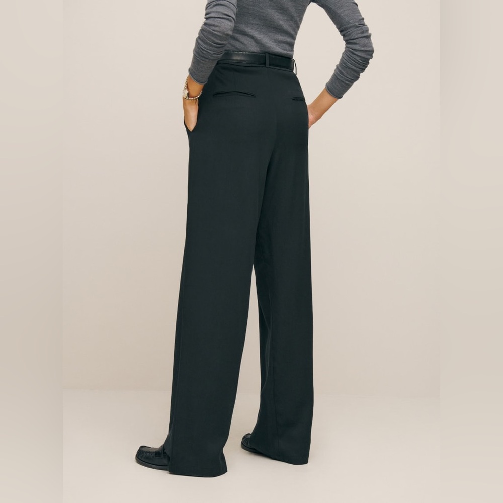NWT Reformation Petites Mason Pant Black - Picture 3 of 6